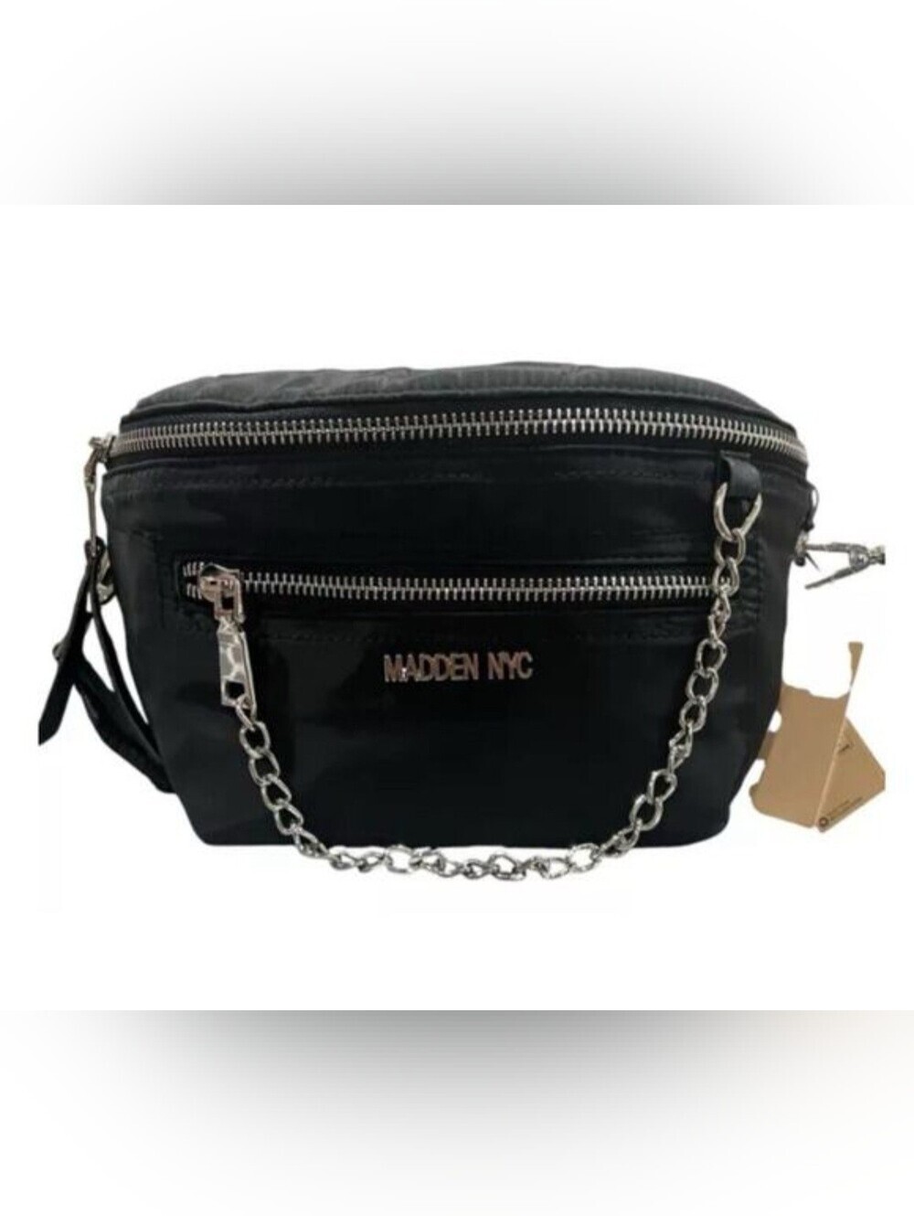 Madden NYC Chain Pocket Fanny Pack/Crossbody Bag